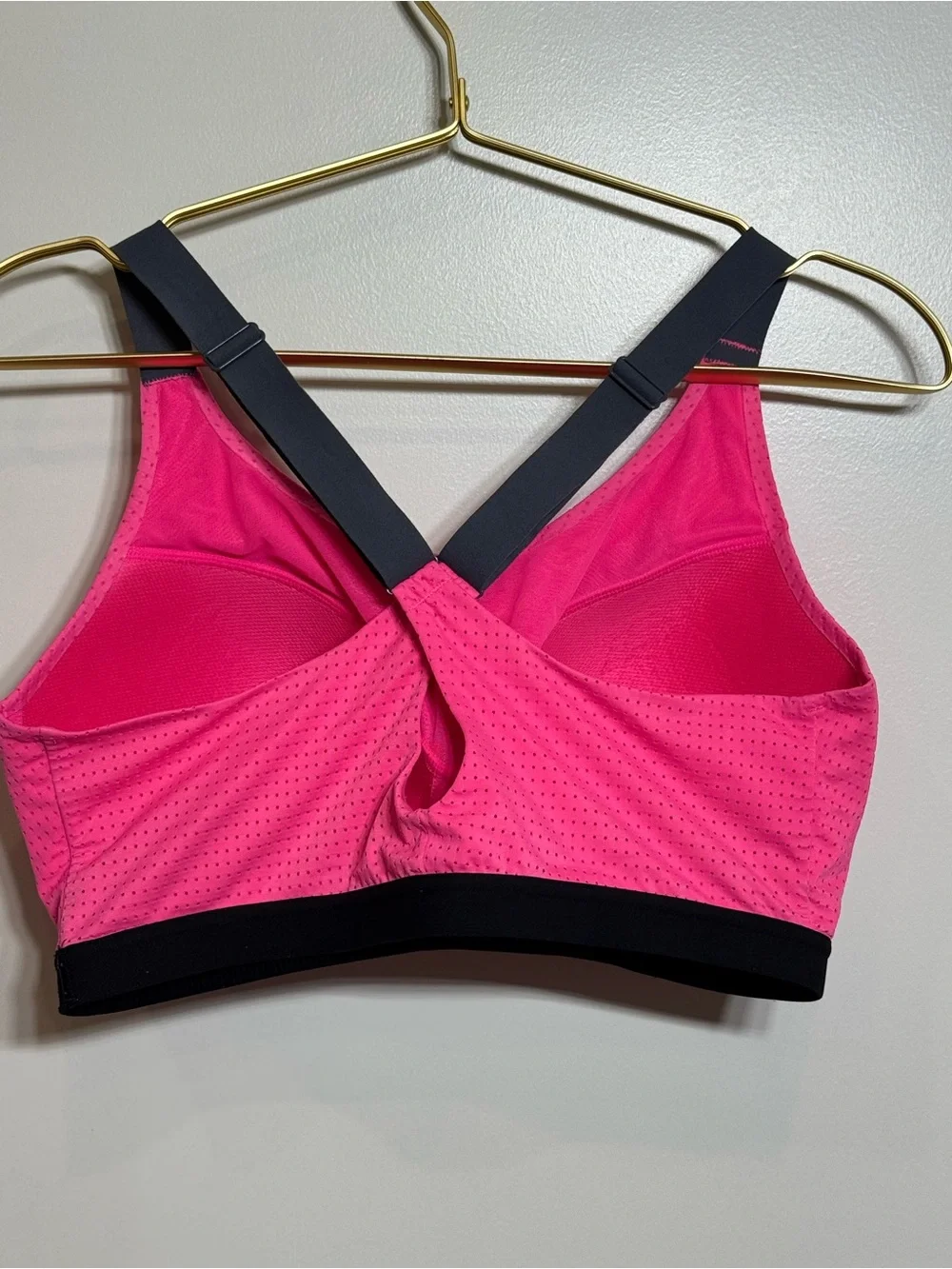Victoria's Secret VSX Hot Pink & Black Supportive Sports Bra